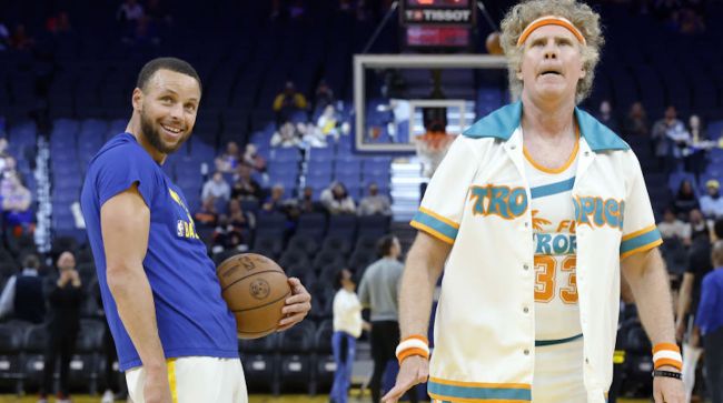 Will Ferrell Participated In Warriors' Warmups Dressed As Jackie Moon
