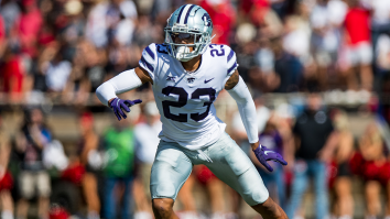 Kansas State DBs Lock Up Random Students On Campus While Wearing Full Pads In Hilarious Viral Video