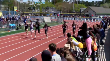 6’5″, 235lb, 5* College Football Recruit Torches Everybody In Unfathomably Fast 100-Meter Dash
