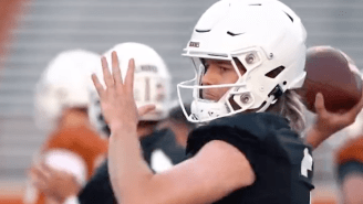 Quinn Ewers’ Glorious Mullet Is Absolutely RAGING As Texas QB Battle Gets Spring Practice Update