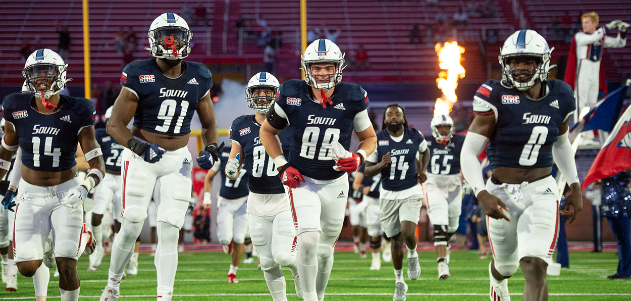 South Alabama will wear 'battleship' helmet logo vs. Alcorn State on  Saturday night 