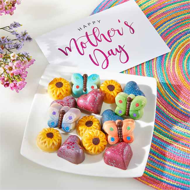 Artisan Spring Belgian Chocolates and Happy Mothers Day Card