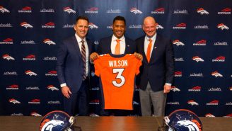 Denver Fans Get First Glimpse Of QB Russell Wilson Dropping Dimes In A Broncos Uniform