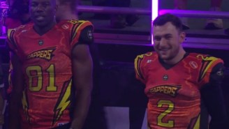 Johnny Manziel Connects With 48-Year-Old Terrell Owens On Deep Pass At Fan Controlled Football League