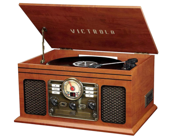 Victrola Nostalgic 6-in-1 Bluetooth Record Player & Multimedia Center