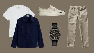 What To Wear With A Navy Alex Mill Work Jacket