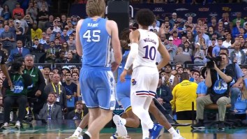 Video Shows Floor Appearing To Cave Underneath UNC’s Armando Bacot During Crucial Turnover In National Championship Game