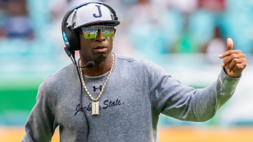 Deion Sanders Lets Jackson State Linemen Throw Huge Haymakers During Spring Practice Fist Fight