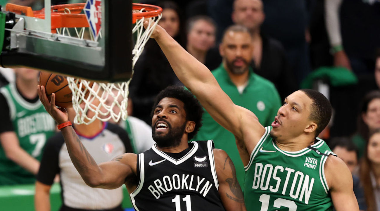 Kyrie Irving reflects on Nets' 43-point loss to Celtics and difference  between the teams: We were just one of those teams in the way