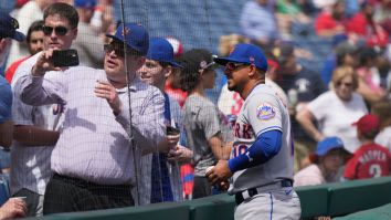 Arrogant Mets Fan Has Cell Phone Launched Into The Stratosphere By Salty Phillies Fan For Gloating About The Game