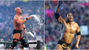 Hop Into The Glorious Time Machine That Is This Supercut Of All The Times Stone Cold Stunner’d The Rock