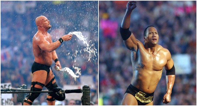 WATCH: Supercut Of All The Times Stone Cold Stunner'd The Rock
