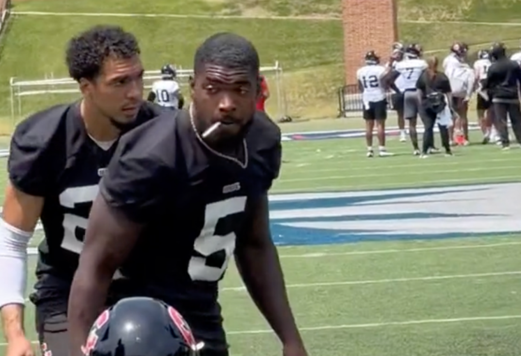 USFL Player Filmed (Possibly) Smoking A Cigarette During Practice Has Baffled Football Fans