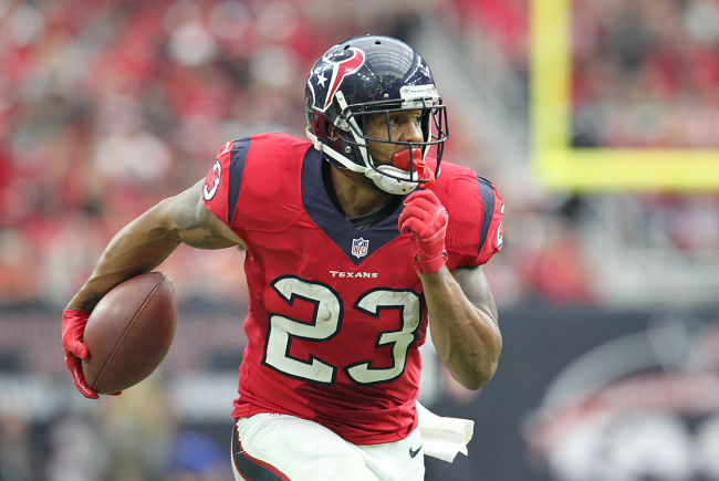 NFL RB Arian Foster Shows Off Incredible Game-Worn Jersey Collection
