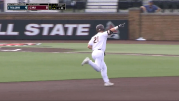 Central Michigan Baseball Bat-Flipping A Walk-Off Walk TO THE MOON Is Absolutely Vicious (Video)