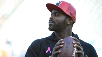 41-Year-Old Michael Vick Shows Off His Cannon By Chucking A Football Clear Out Of The Stadium