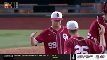 Oklahoma Pitcher Throws VICIOUS ‘Horns Down’ Right In Texas’ Face After Winning Big-12 Tournament