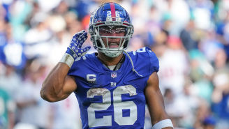 Saquon Barkley Looks Healthy, Thicker Than Ever, And Explosive In First Look At Giants OTAs In 2022