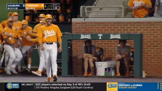 Tennessee Baseball Coach Throws A Tantrum After Auburn Bat-Flips Directly In His Face