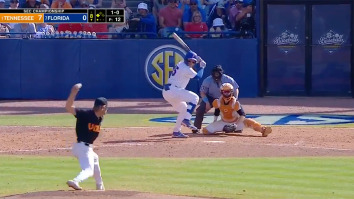 Insane Home Plate Angle Of Tennessee Pitcher’s 104MPH Shows Batter Completely Baffled