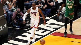 Bam Adebayo Is Going Viral For Ripping Off His Jersey Like It Was A Button Down Shirt Following Loss To Boston