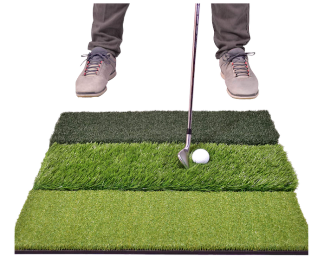 GoSports Tri-Turf XL Golf Practice Hitting Mat - daily deals