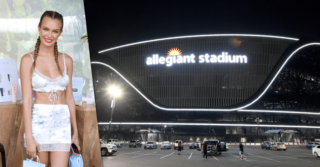 Supermodel Josephine Skriver Got Married Inside The Raiders Stadium