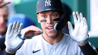 Picture Of Aaron Judge’s Massive Hand Making A Water Bottle Look Tiny Goes Viral