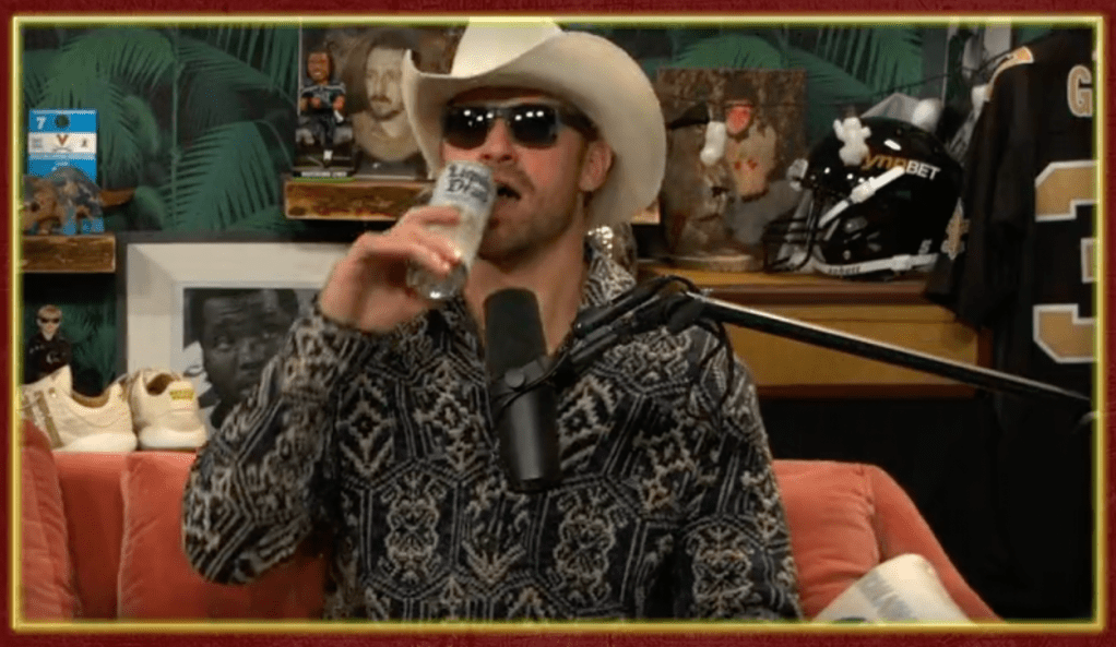 Ex-NFL Star Chris Long Accidentally Drinks His Own Dip Spit Mid-Interview And Things Go Off The Rails Fast