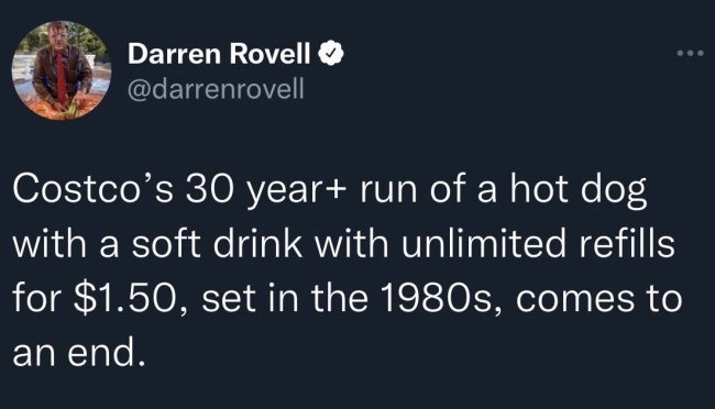 Darren Rovell fake hot dog tweet