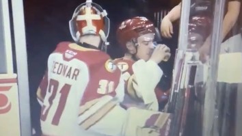 Canadian Hockey Player Chugs Fan’s Beer After Capping Off Triple-Overtime Win