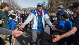 BYU Football Coach Kalani Sitake’s Viral Dance Moves Are So Bad They’d Make Brian Kelly Jealous