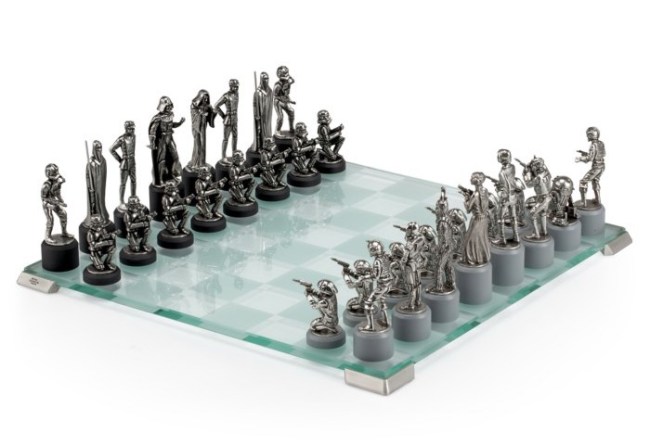 shopDisney - Star Wars Pewter Chess Set by Royal Selangor