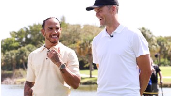 Lewis Hamilton Looked Relaxed Golfing With Tom Brady At Charity Event Ahead Of F-1 Miami Grand Prix