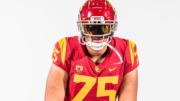 USC’s 6’4″, 330lb 4* O-Line Commit Turns Heads With Insanely Fast Feet For His Size