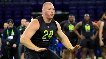 Eagles Rookie OL Cameron Jurgens Shows Off His Technique By Pass Blocking Cows On Farm