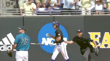 Fun-Hating Umpire Turns ECU’s Pimp Job Home Run Into An Ump Show By Pushing Batter To First Base