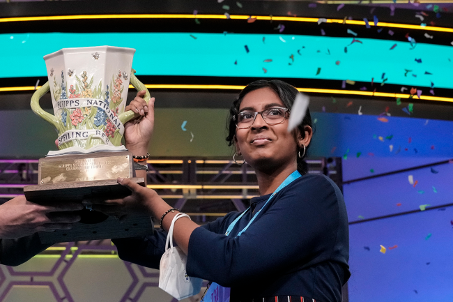 14-Year-Old Harini Logan DOMINATES Wild Spell-Off To Win Spelling Bee