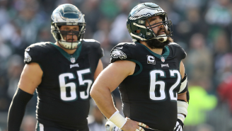 Eagles OT Lane Johnson Shares Hilarious Story About Jason Kelce’s Failed Attempt To Kick Him In The Groin
