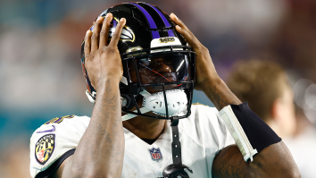 Lamar Jackson Blocks Out Noise From Haters After Showing Up Looking HUGE At Ravens Camp