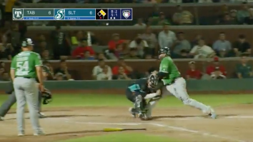268lb Pablo Sandoval Absolutely STEAMROLLS Catcher In Vicious Mexican League Collision (Video)