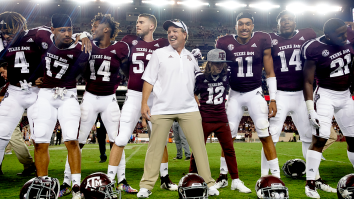 4* OT Recruit Gets Totally Styled At Texas A&M Visit With Black Car, Chainsaw, Tomahawk Steak