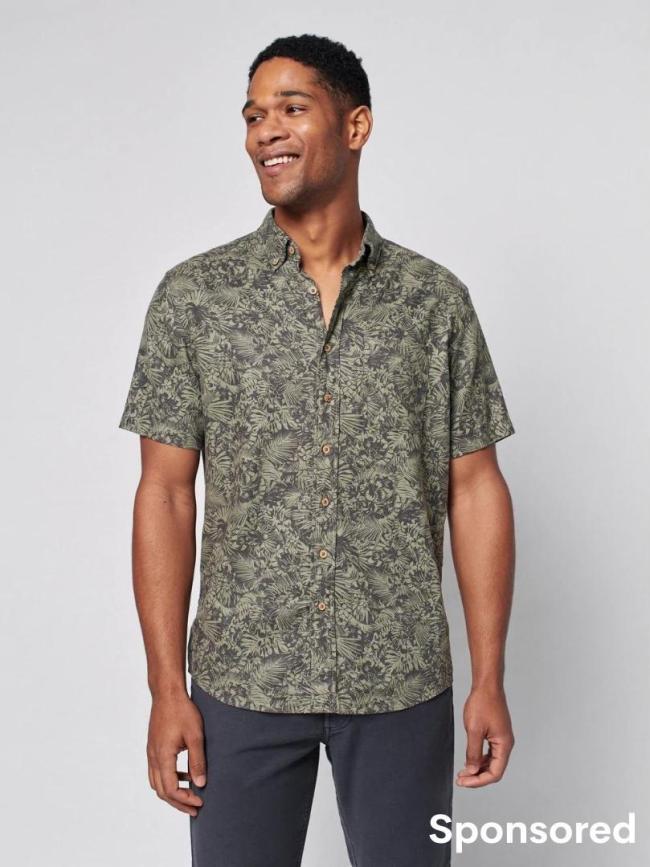 Faherty Short Sleeve Breeze Shirt - father's day gift
