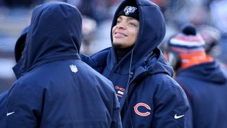 Bears QB Justin Fields Is Going Viral For Belting Batting Practice Homer At Wrigley Field