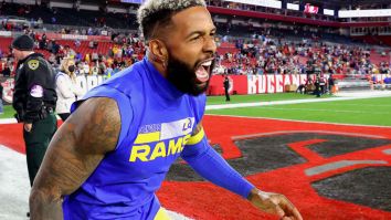 Odell Beckham Jr. Got A Painting Of Odell Beckham Jr. Dapping Up Odell Beckham Jr.