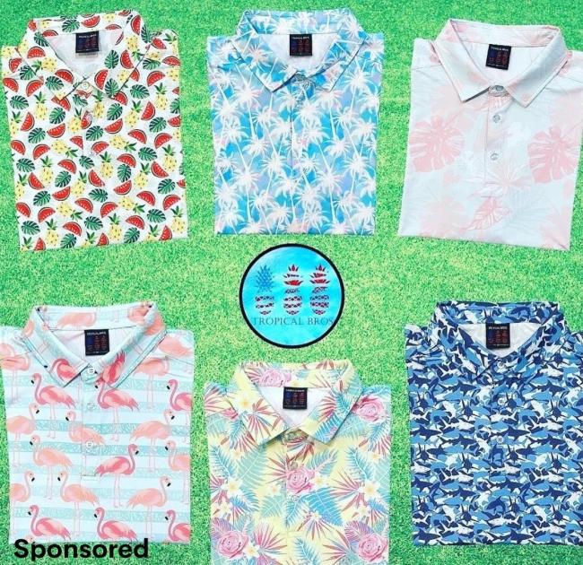 Tropical Bros Everyday Polos - fathers day golf gifts