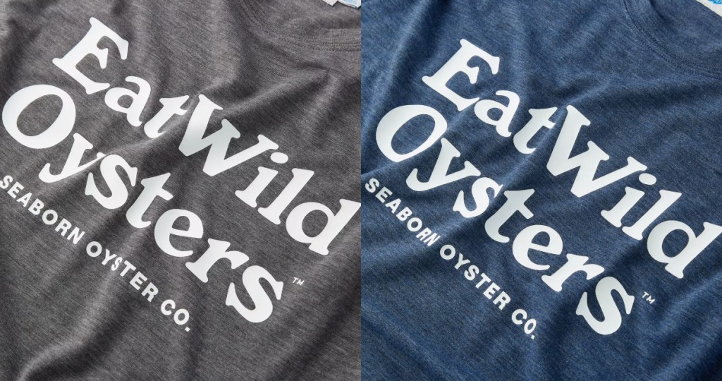 Ultra-Soft 'Eat Wild Oysters' Tee Is Made From Recycled Oyster Shells