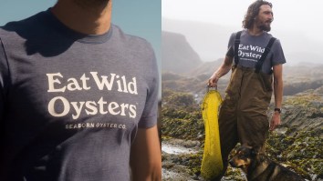This Ultra-Soft ‘Eat Wild Oysters’ Tee Is Actually Made From Recycled Oyster Shells