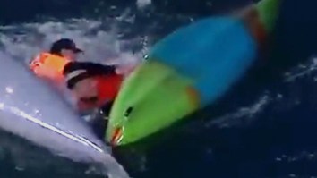 Multiple Kayaks Capsize While Giants Fans Battle For Home Run Ball In McCovey Cove