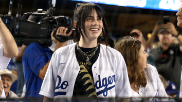 Billie Eilish Jamming Out To Her Own Song While Front Row At The Dodgers Game Is The Ultimate Flex
